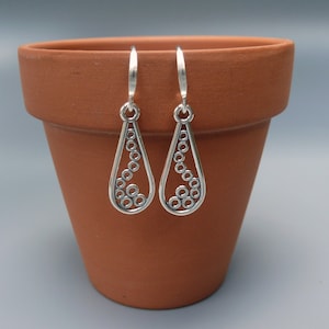 Silver Circles Earrings, Silver Bubbles Earrings, Silver Teardrop Earrings,Everyday Earrings, Gifts Under 50, Popular Earrings, Gift For Her