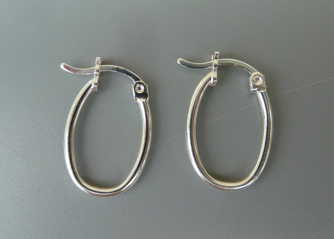 Small (1cm) Sterling Silver Hoop Earrings Hinged | Arran View-423327