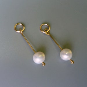 Pearl Earring Charms, Changeable Pearl Charms,Gold Earring Charms, Silver Earring Charms, Interchangeable Earrings, Charms For Hoops,For Her