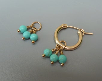 Nacozari Turquoise Earring Charms, Gold Earring Charms, Silver Earring Charms, Interchangeable, Charms For Hoops, Changeable Charms, For Her