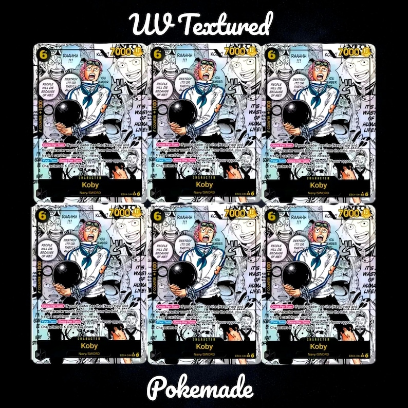 Koby Manga Alt Art EB04-044 – One Piece TKG Custom Proxy Karte – Englisch / Japanisch English 6 pieces