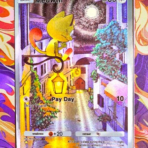 Premium (texture) Miaouss Pokémon TCG Pocket - carte Pokémon proxy de haute qualité, ensemble complet d'îles mythiques du sommet génétique personnalisé