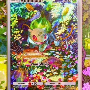 Premium (texture) Bulbizarre Pokémon TCG Pocket - carte Pokémon proxy de haute qualité, ensemble complet d'îles mythiques de l'apex génétique personnalisé