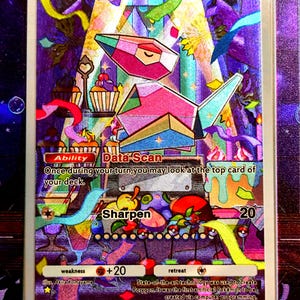 Premium (Textur) Porygon Pokémon TKG Pocket - hochwertige Proxy-Pokémon-Karte für Mystic Apex