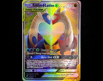 ラティアス＆ラティオスGX 170/181 - チームアップ - 英語版 - ホロ