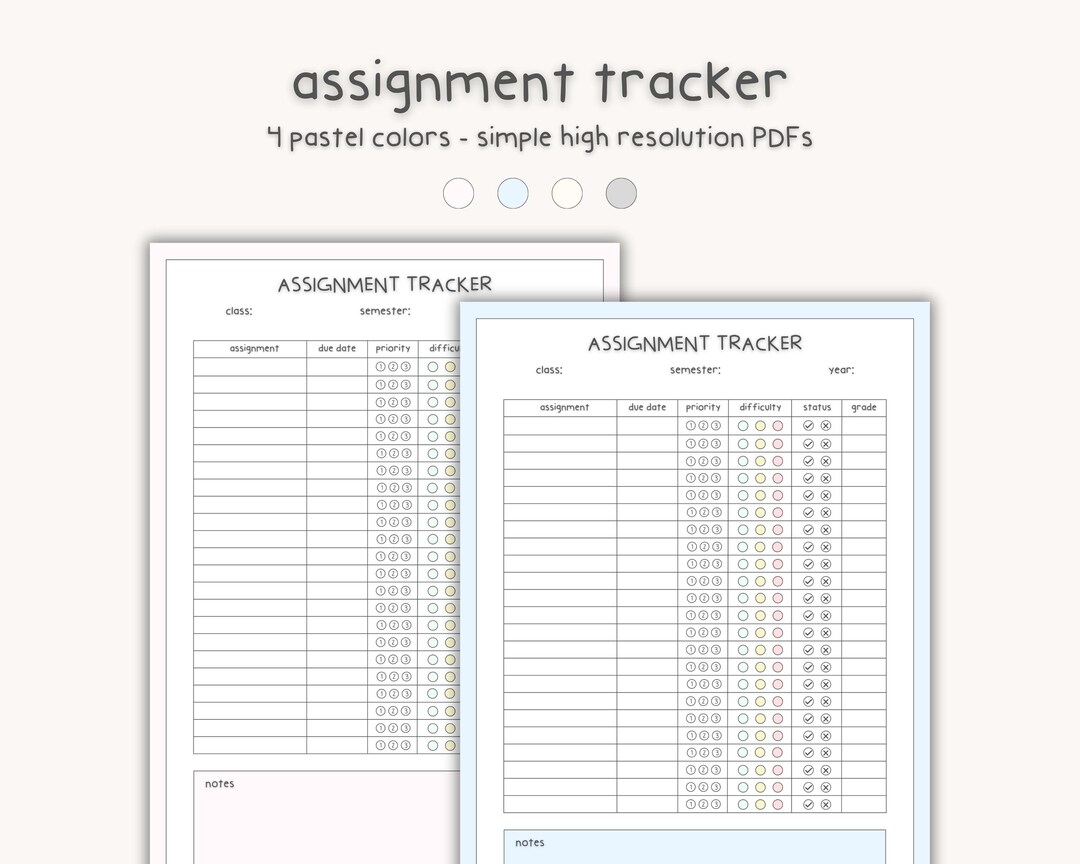 Assignment Tracker for Students | Task Tracker for Projects and ...