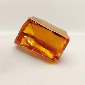Yellow Cubic Zirconia Lab Created Synthetic Faceting Rough