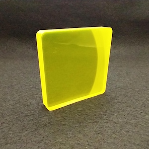 Yellow Paraiba YAG Lab Created Synthetic Faceting Rough