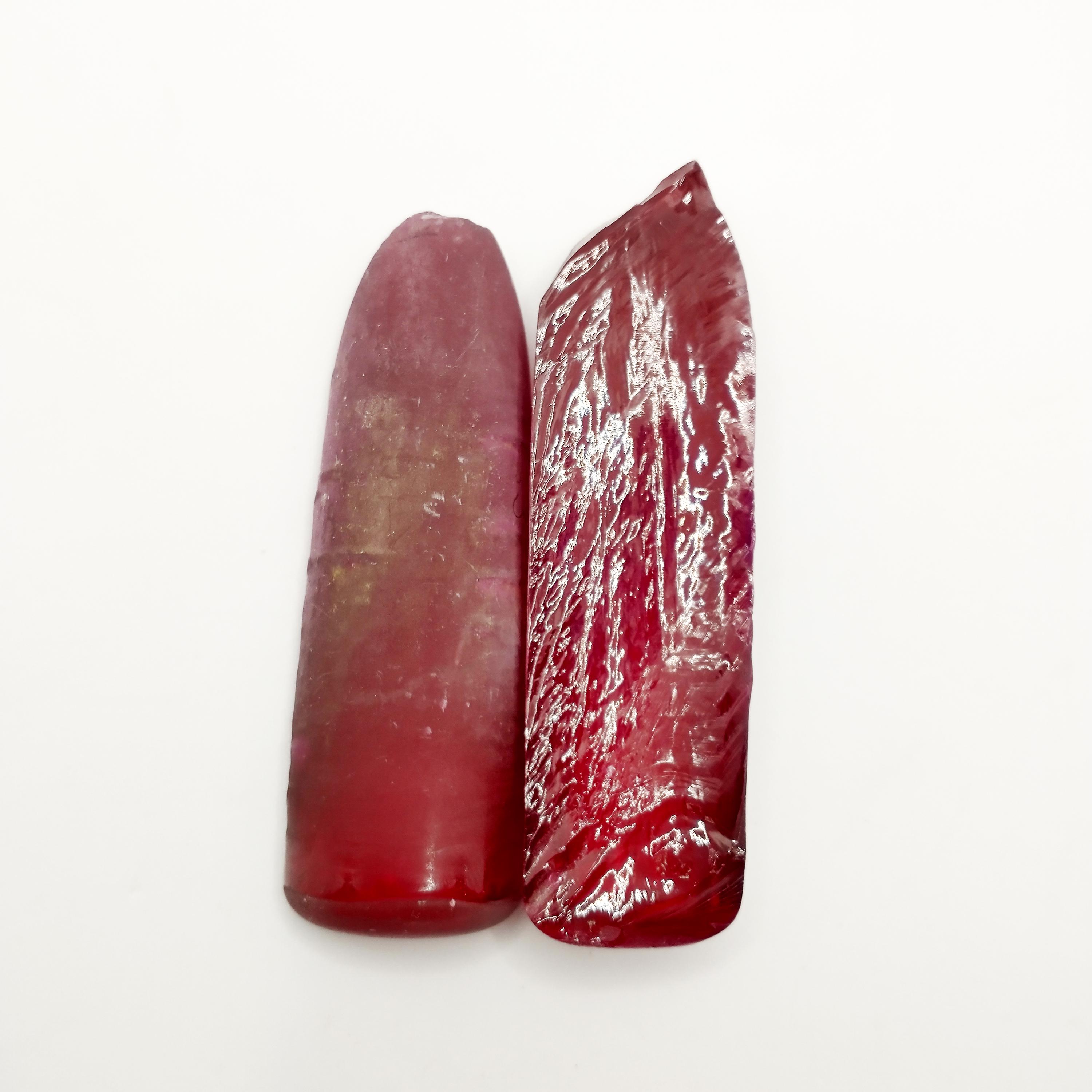 Synthetic Corundum #5 Ruby Red Lab Created Faceting Rough - Etsy