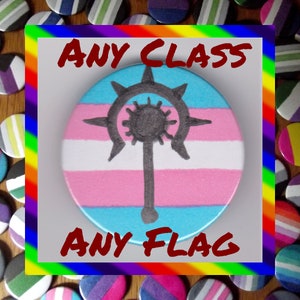 D&D Classes Pride 1.25" Button Badges (Any class, any flag)