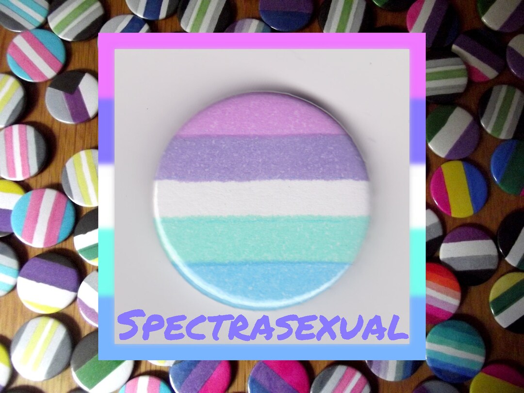 Spectrasexual Pride 1 Button Badge Etsy 
