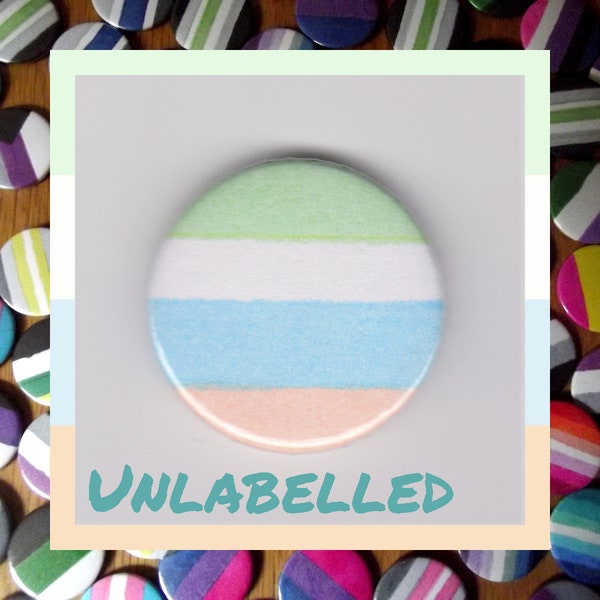 Unlabelled Pride 1" button badge