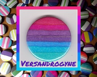 Badge Versandrogyne Pride de 2,5 cm (1 po.)