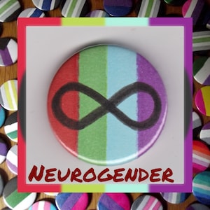 Neurogender Pride 1" button badge