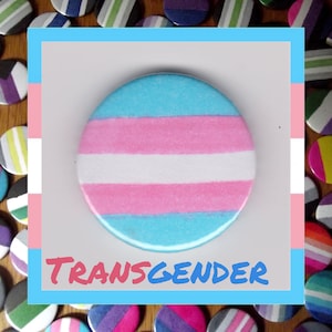 Trans Pride 1" button badge