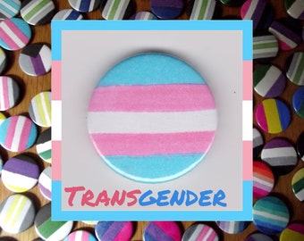 Trans Pride 1" button badge