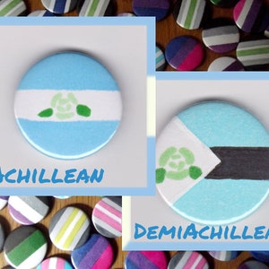 Achillean/Demi-Achillean Pride 1" button badge