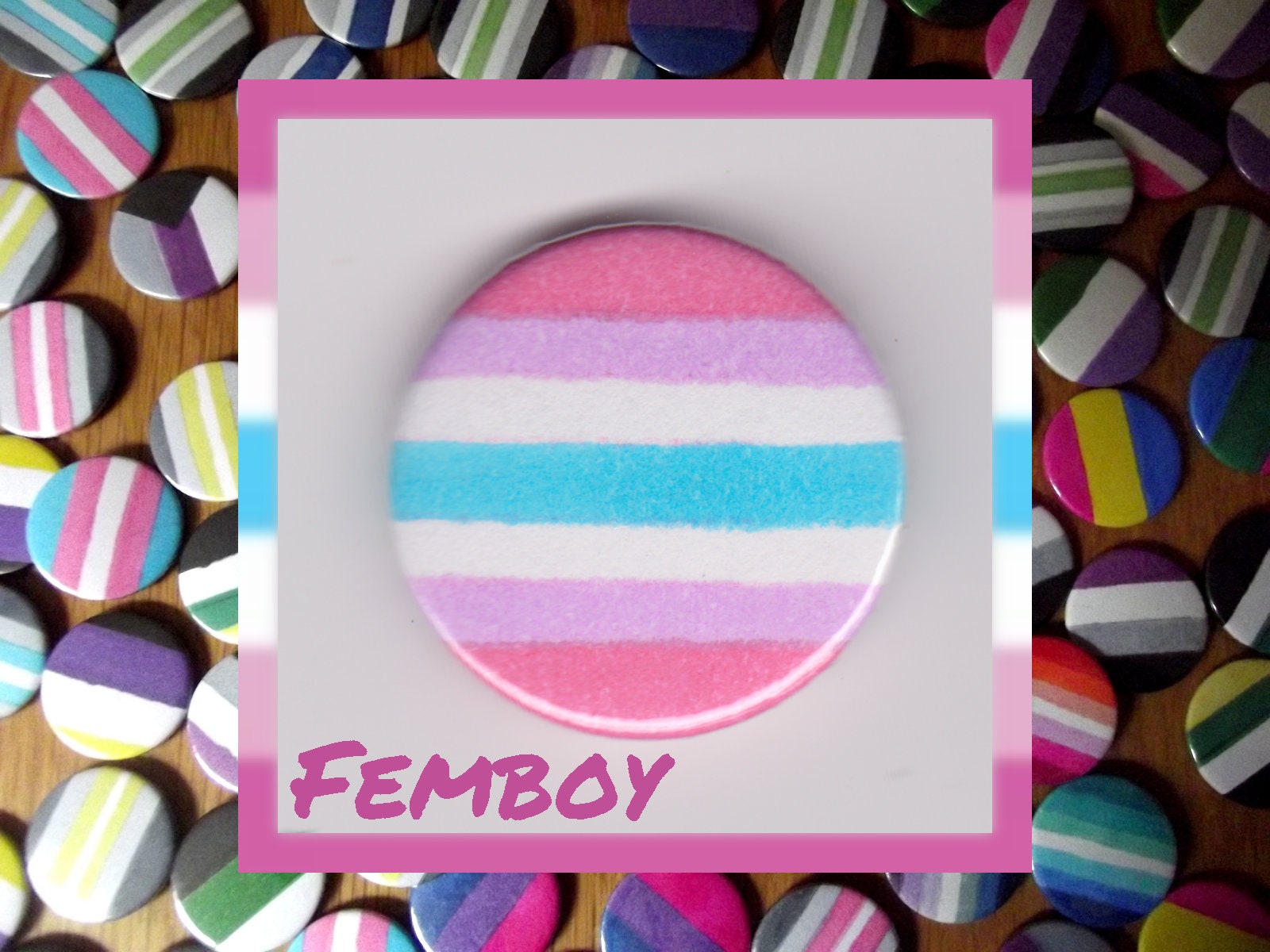 Femboy Pride 1 Button Badge - Etsy