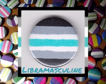Libramasculine Pride 1" button badge