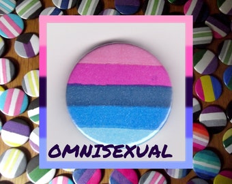 Omnisexual Pride 1" button badge