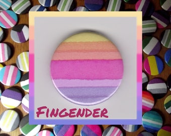 Fingender Pride 1" button badge