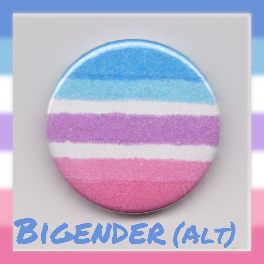 Bigender Pride 1 Button Badge - Etsy