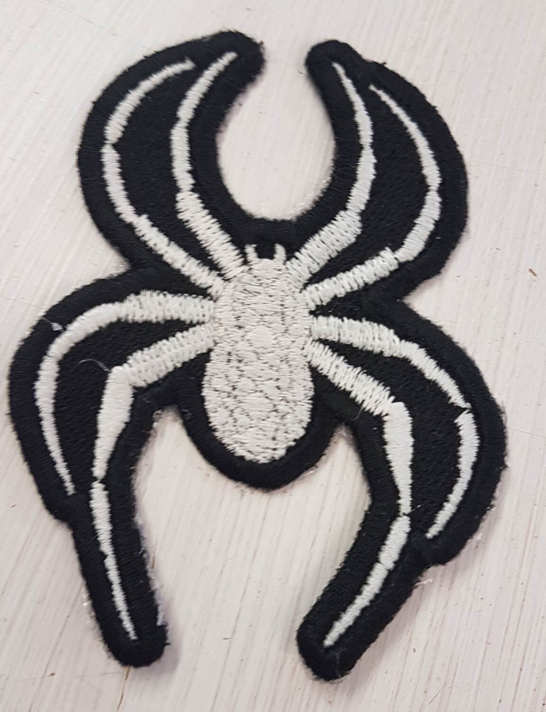 Spider Embroidered Iron-on Patch, Goth Horror Applique - Etsy