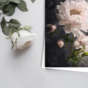 White Peony - 15 x 21 cm Grußkarte (5er Pack mit Umschlägen)