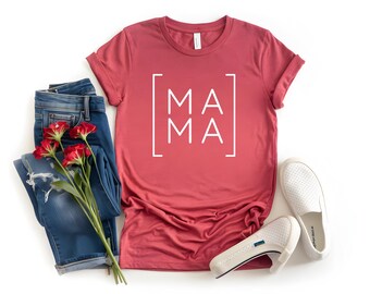 Bella + Canvas "Mama" Heather Shirt, Mother's Day Gift