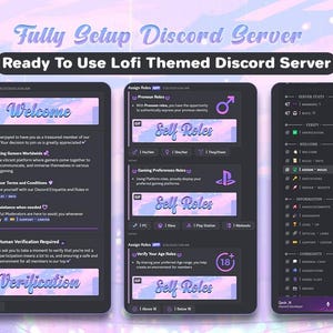 Fully Setup Lo-Fi Themed Discord Server | Aesthetic Chill Server with Themed Emojis & Banners