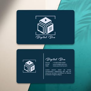 Sjabloon voor professioneel visitekaartjes | Modern, bewerkbaar, afdrukbaar ontwerp voor ondernemers en eigenaren van kleine bedrijven