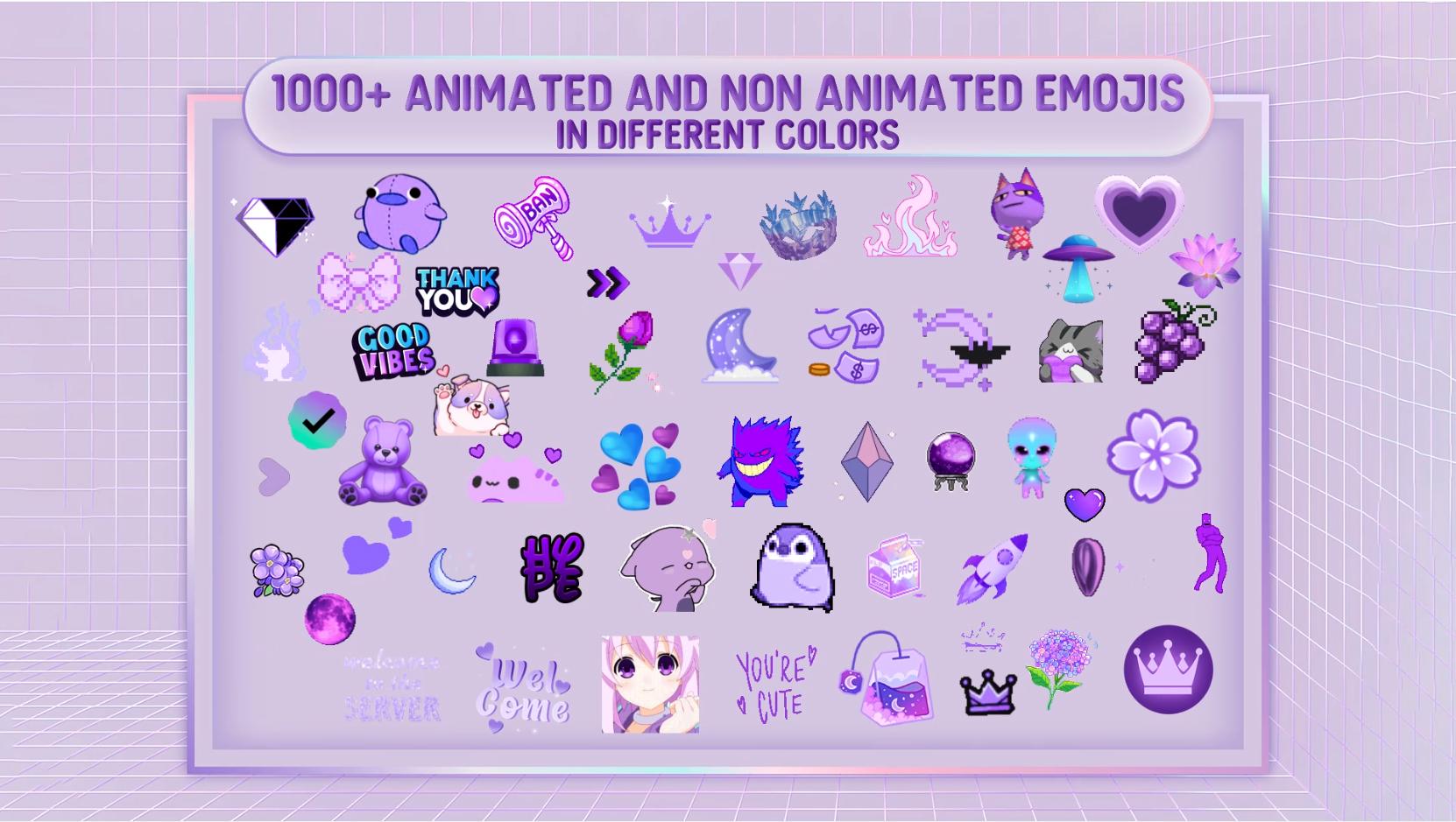 1000+ Discord Emojis Pack | Colorful Emoji Set for Discord & Twitch | Aesthetic, Cute, Funny, Matching, Kawaii, Gamer, Streamer