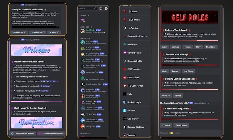 Fully Custom Discord Server Setup - Etsy