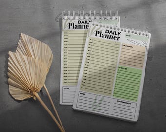 Editable Daily Planner Template: Printable To-Do List & Schedule (Canva PDF Guide)
