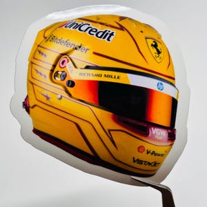 Lewis Hamilton F1 2025 Ferrari Helmet Sticker