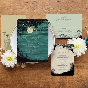Wedding Invitation Samples Choose Any TWO Different Designs for one price from Gilded Swan Paperie image 9