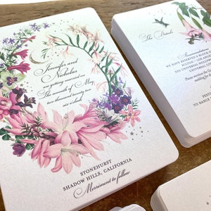 Wedding Invitation Samples Choose Any TWO Different Designs for one price from Gilded Swan Paperie image 10