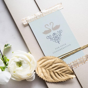 Wedding Invitation Samples Choose Any TWO Different Designs for one price from Gilded Swan Paperie image 1