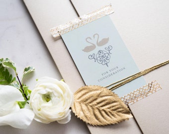 Wedding Invitation Sample Packet: Choose Any 2 Designs