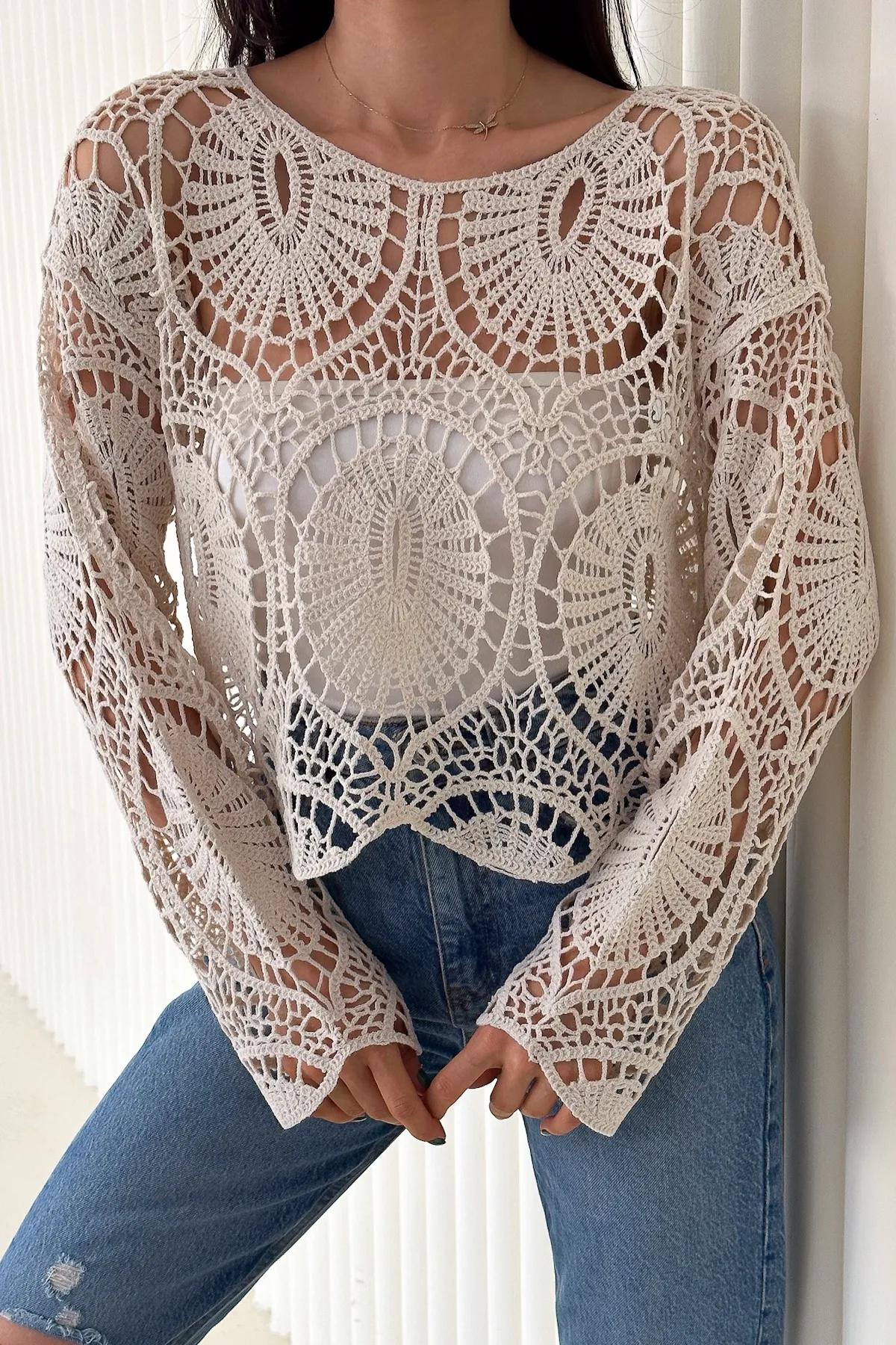 トップス Cutwork Lace Shirts Cutwork lace shirt in 2 colors – SonderSable