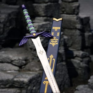 Handmade Master Sword Replica: Legend of Zelda Cosplay Prop with Scabbard