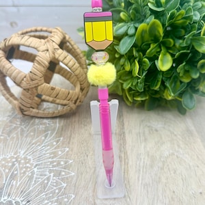 Handmade Beaded Mechanical Pencil: Fun Teacher or Student Gift