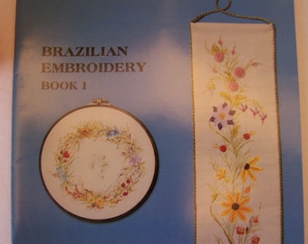 OOP 1982 Edmar Brazilian Embroidery Instruction and Pattern Book 1  by Maria A. Freitas