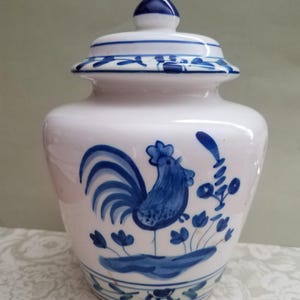 Vintage Boston Warehouse Rooster Utensil Holder or Planter/Vase