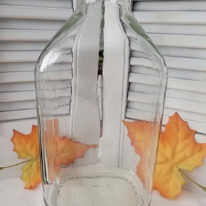 Danzeisen Dairy Clear Glass Milk Bottle - 64oz -Collectible - Farmhouse