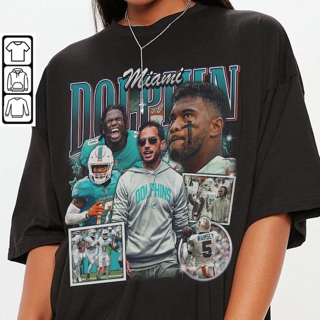 Vintage Miami Tyreek Hill Tua Tagovailoa Jalen Ramsey Football Shirt ...