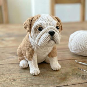 Bulldog Puppy Crochet Pattern Amigurumi