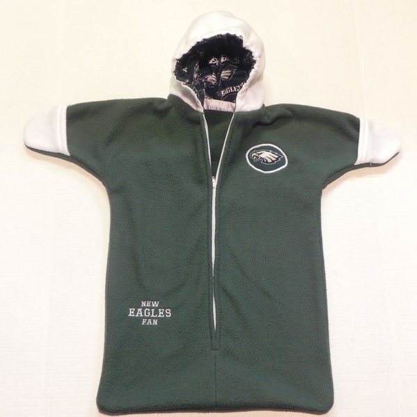 NFL PHILADELPHIA EAGLES fleece Baby Snuggy Bunting Coat Newborn  0 to 6 months