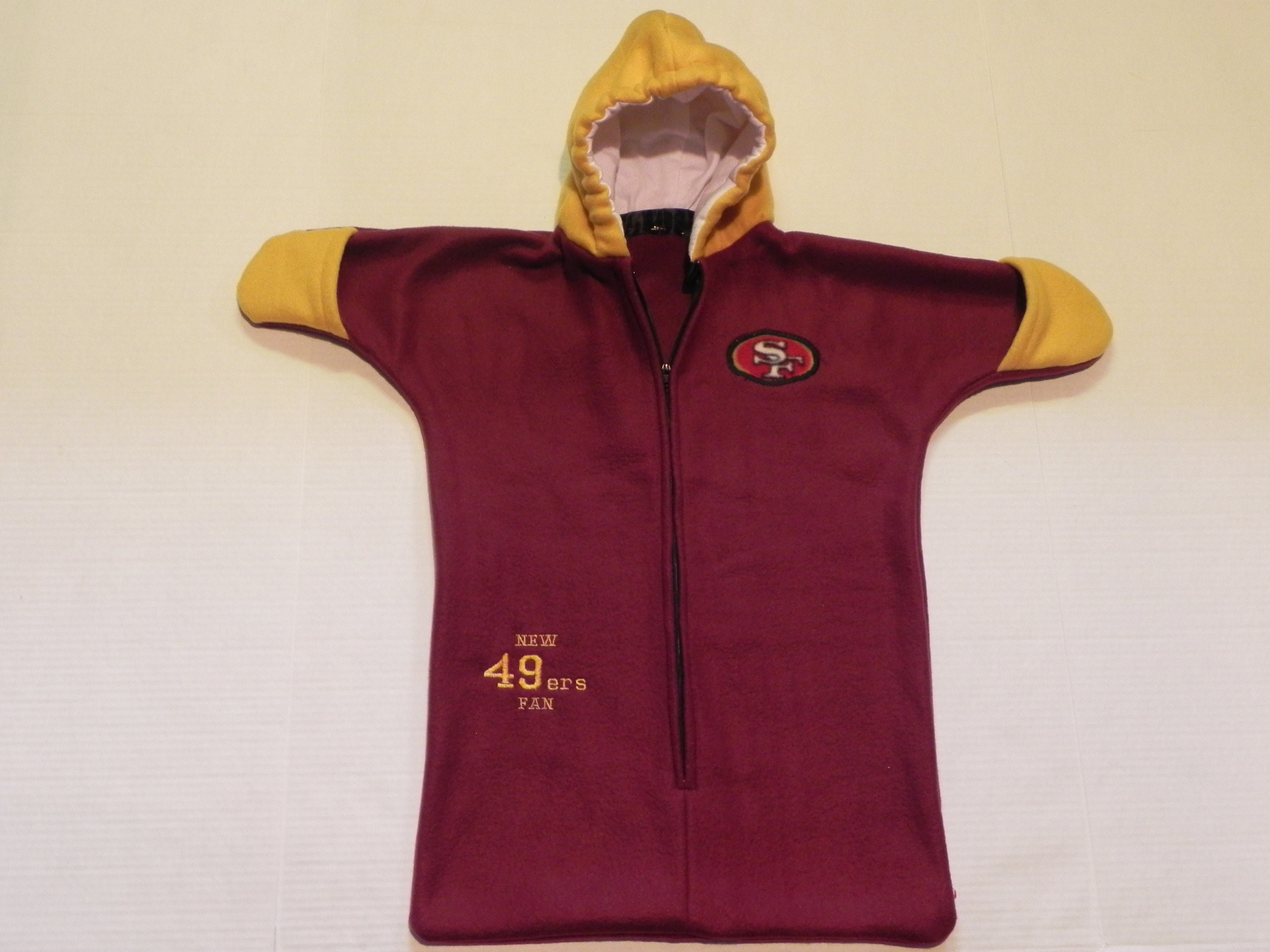 San Francisco 49ers Newborn & Infant Game Nap Teddy Fleece Bunting