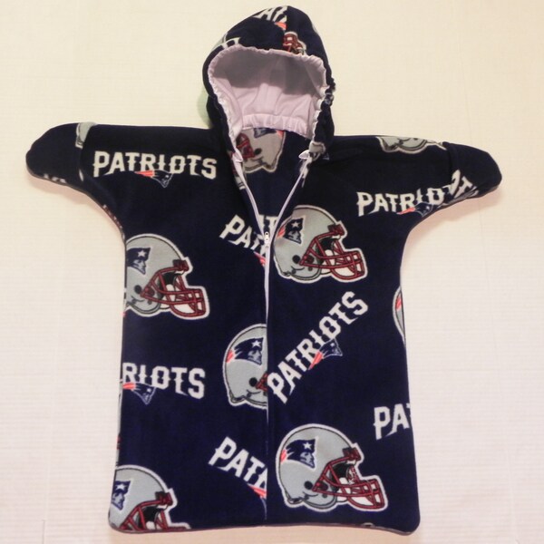 NEW ENGLAND PATRIOTS printed fleece Baby Snuggy Bunting Coat Newborn to 6 months